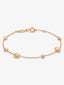 Pulsera de oro rosa de 18K