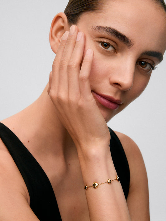 Pulsera de oro amarillo de 18K
