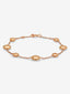 Pulsera de oro rosa de 18K