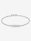 Pulsera cadena de oro blanco de 18K de diamantes