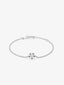 Pulsera de oro blanco de 18K con diamantes en talla brillante de 0,08 cts