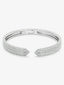 Pulsera rigida abierta de oro blanco de 18K con diamante