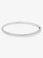 Pulsera rígida de oro blanco de 18K con 58 diamantes en talla brillante con un total de 0,57 cts