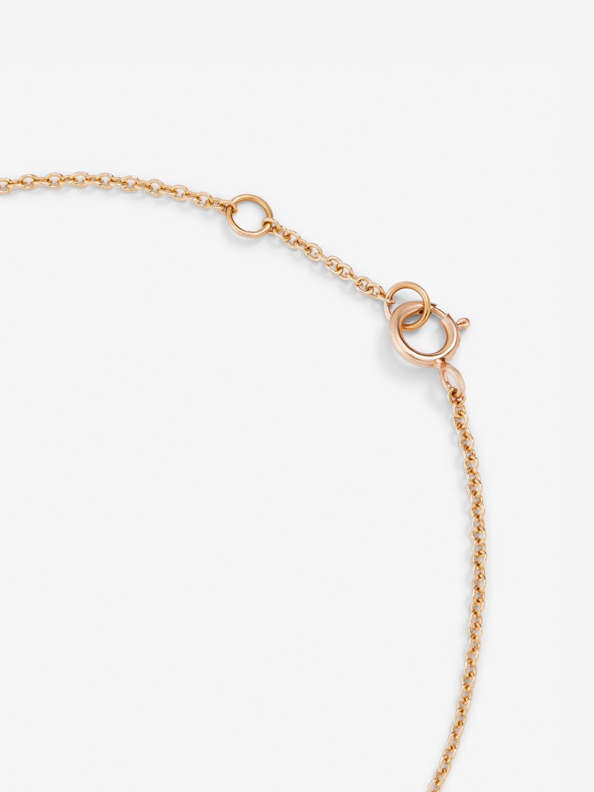 Pulsera cadena con estrella de oro rosa de 18K con diamantes