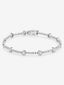 Pulsera rivière de oro blanco de 18K con 155 diamantes en talla brillante con un total de 2,09 cts