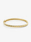 Pulsera rígida de oro amarillo de 18K con diamantes blancos en talla brillante de 0,58 cts