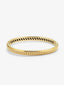 Pulsera rígida de oro amarillo de 18K con 123 diamantes en talla brillante con un total de 0,3 cts