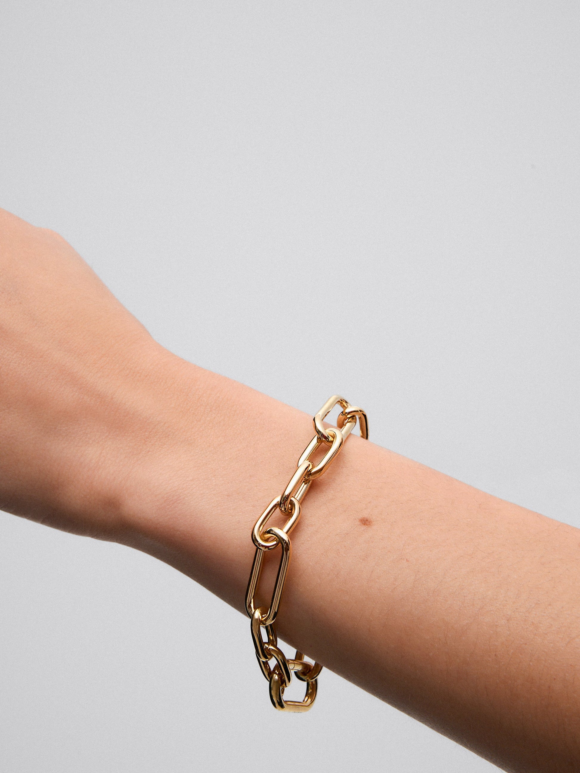Pulsera eslabones grande oro amarillo de 18K