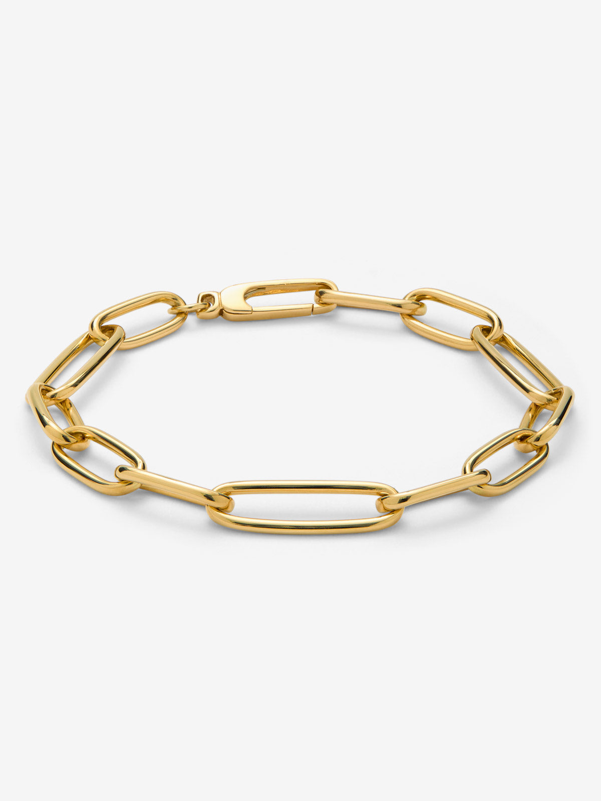 Medium link bracelet made of 18K yellow gold