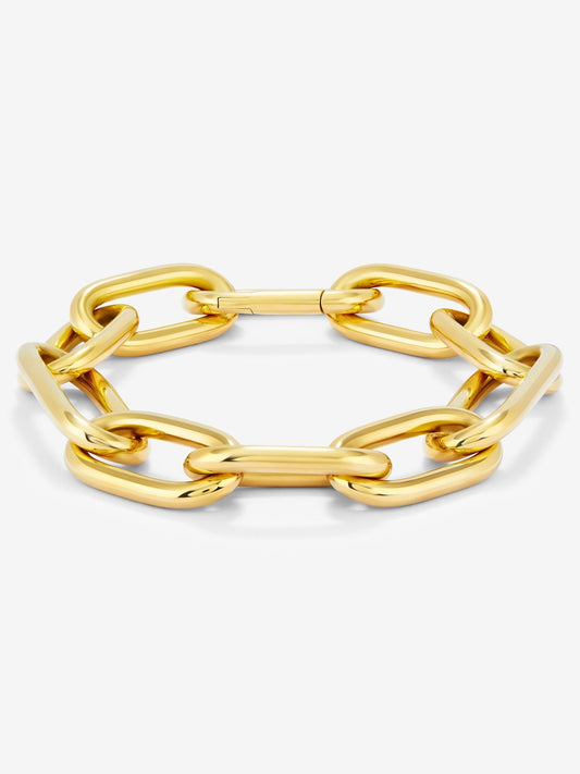 Pulsera eslabones extra grande oro amarillo de 18K