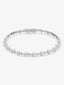 Pulsera rivière de oro blanco de 18K con diamantes en talla brillante de 2,82 cts