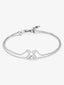 Pulsera de oro blanco de 18K con diamantes blancos en talla brillante de 0,16 cts