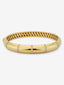 Pulsera rígida de oro amarillo de 18K con pavé de diamantes en talla brillante