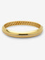 Pulsera rígida de oro amarillo de 18K con pavé de diamantes en talla brillante