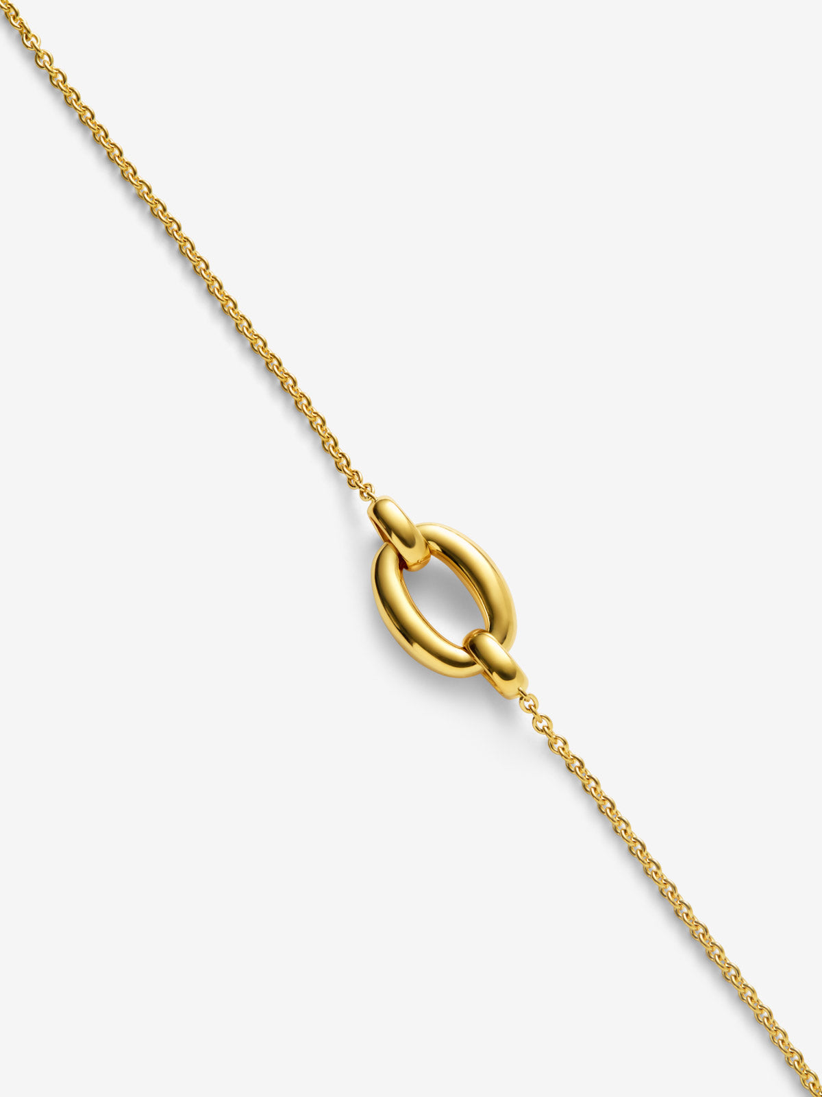 Pulsera eslabón mini de oro amarillo de 18K 