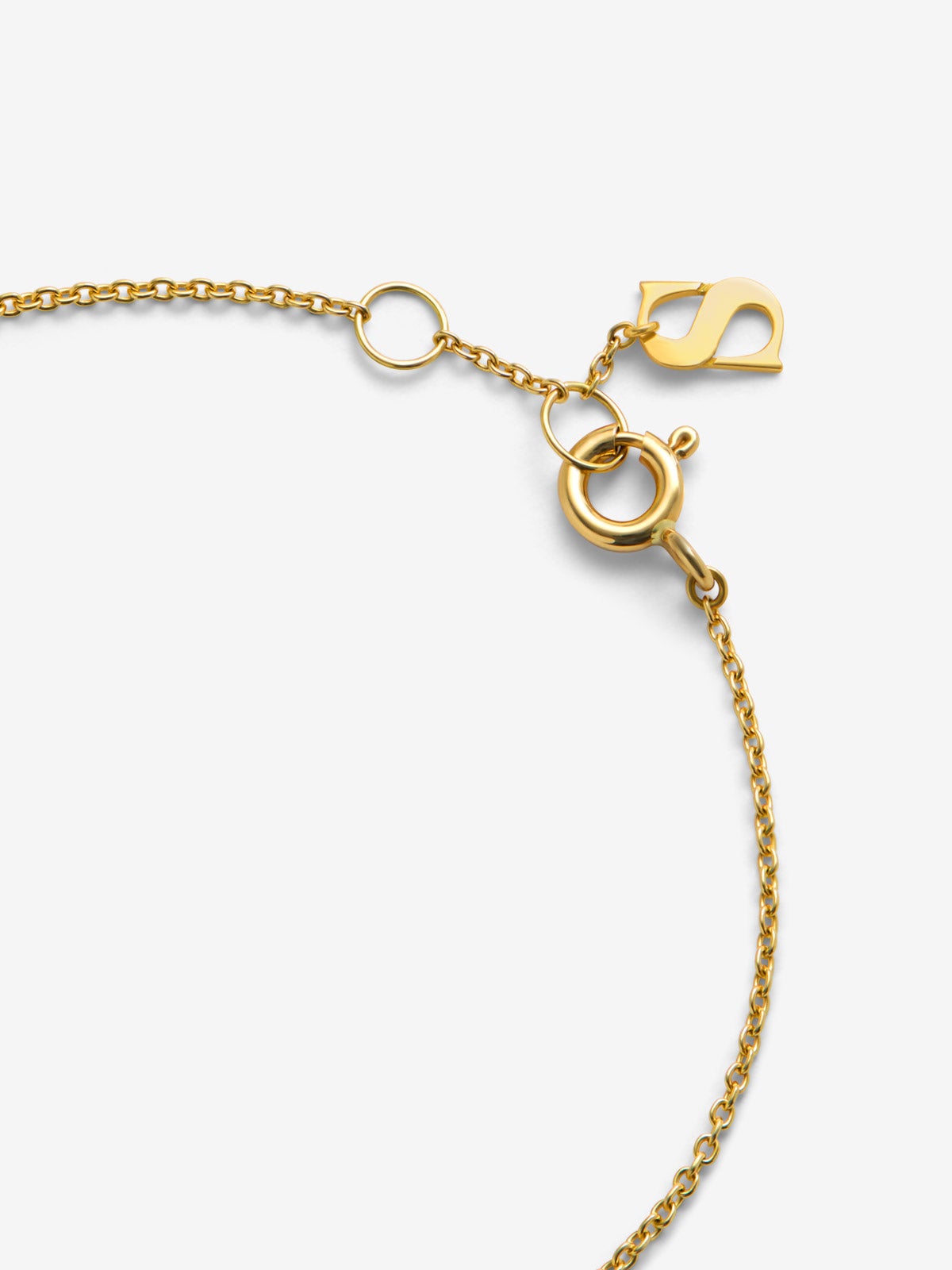 Pulsera de oro amarillo de 18K con rubí en talla brillante de 0,1 cts