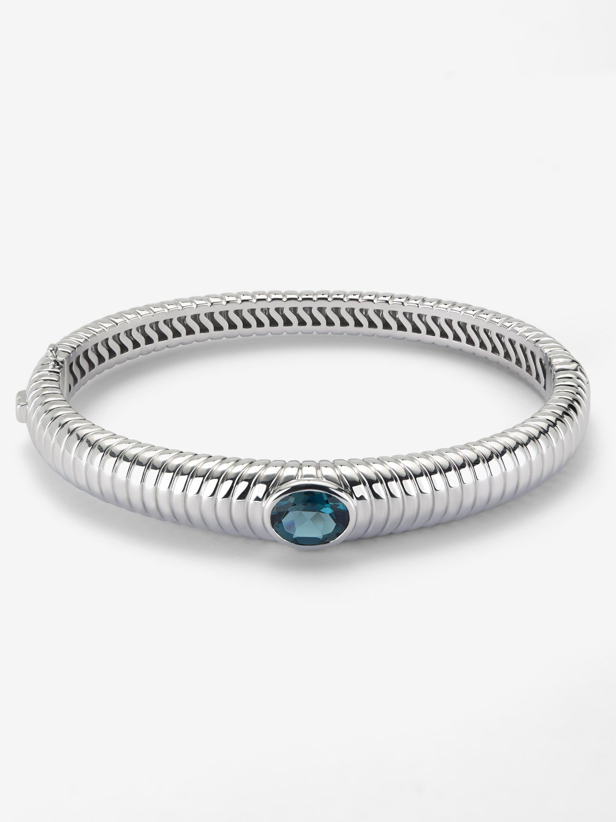 Pulsera de plata 925 con topacio azul London