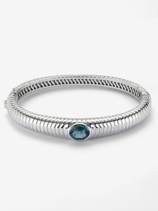 Pulsera de plata 925 con topacio azul London