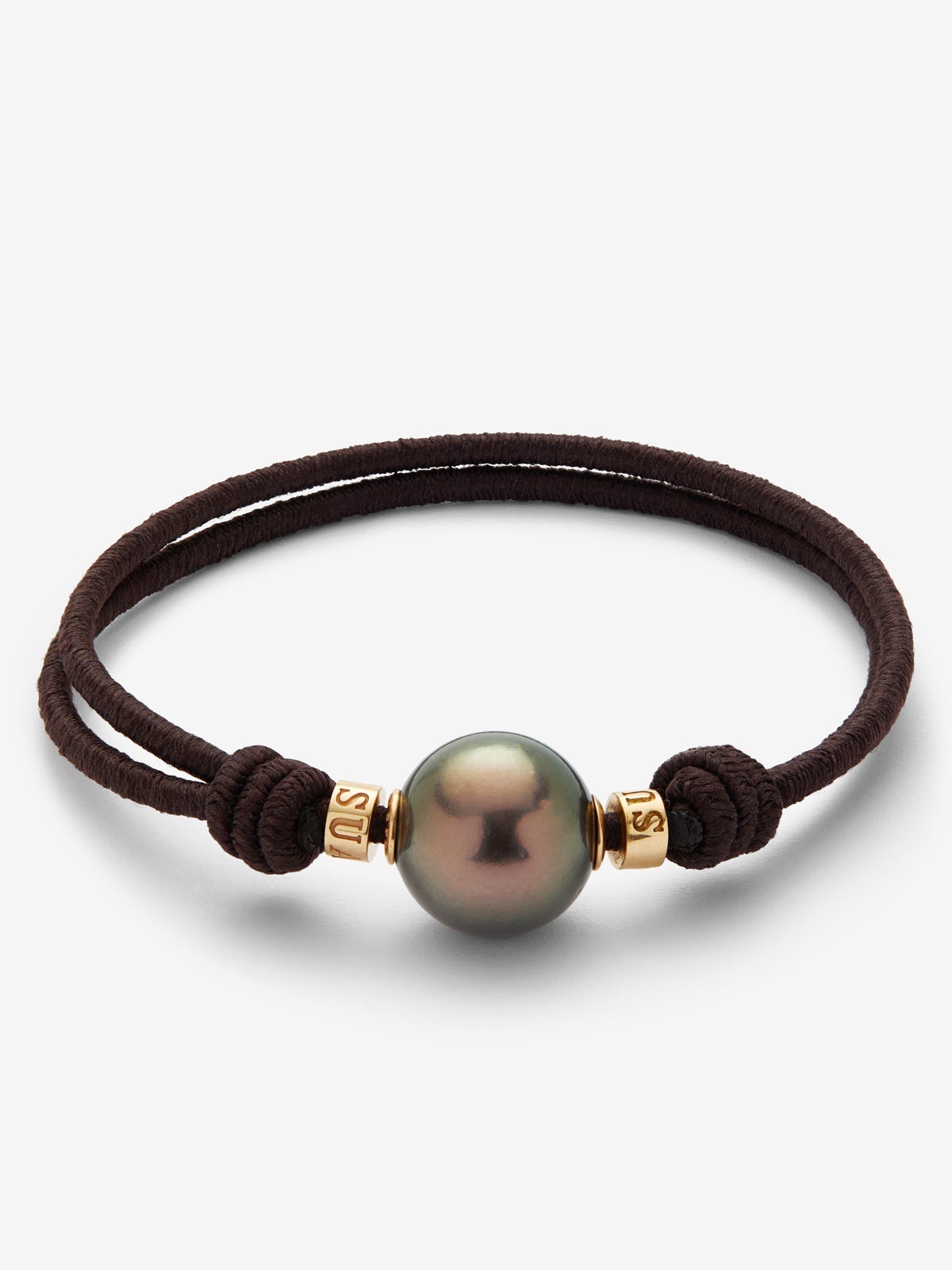 Pulsera ONE de oro rosa de 18K con perla tahitiana