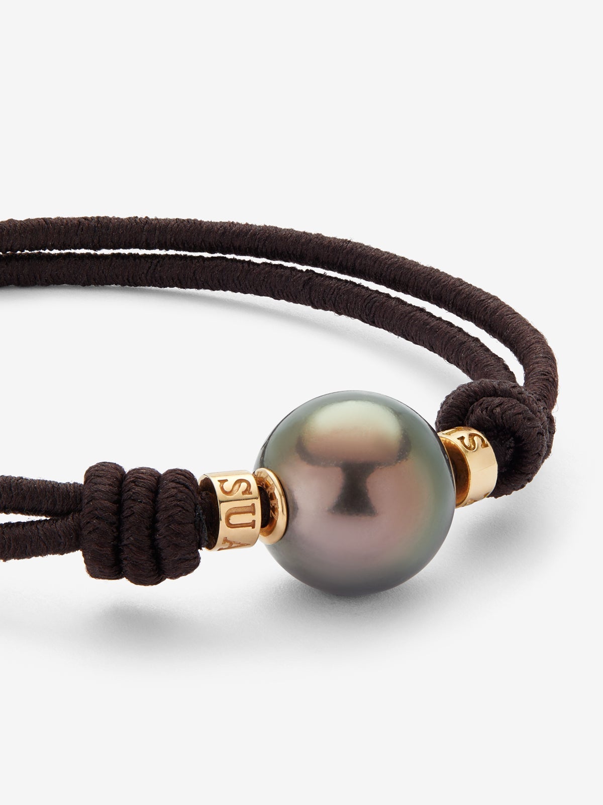 Pulsera ONE de oro rosa de 18K con perla tahitiana
