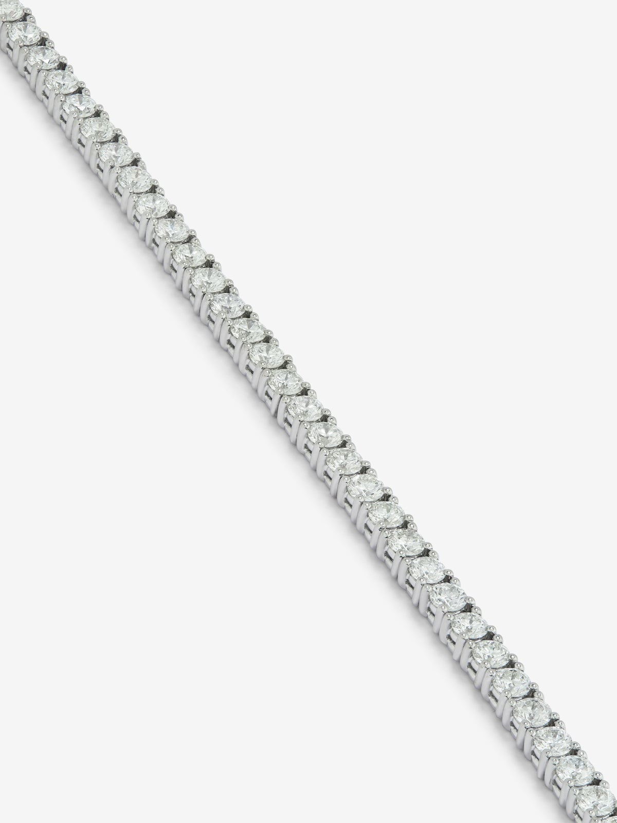 Pulsera riviere de oro blanco de 18K de diamantes