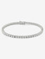 Pulsera de oro blanco de 18K con diamantes blancos en talla brillante de 5,7 cts