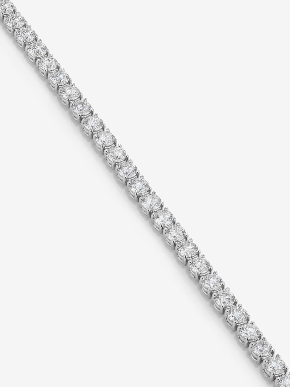 Pulsera riviere de oro blanco de 18K de diamantes
