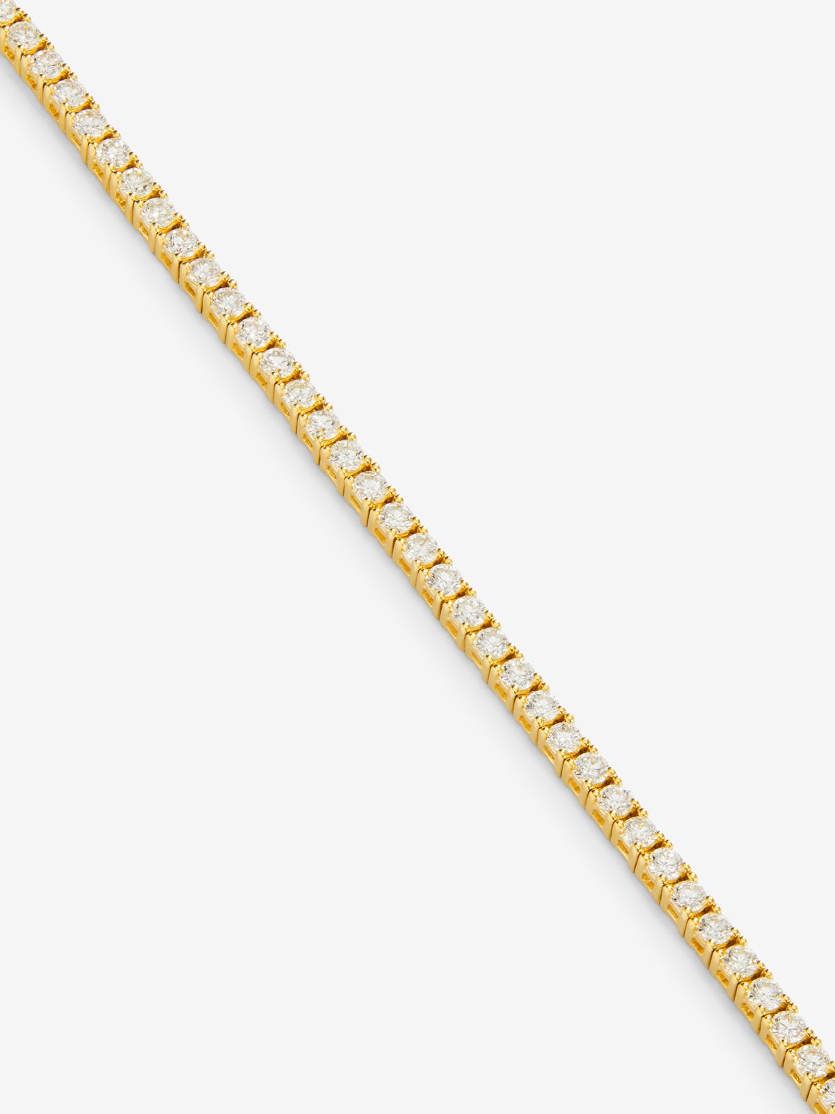 Pulsera de oro amarillo de 18K con diamantes en talla brillante con un total de 1,74 cts