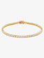 Pulsera rivière de oro amarillo de 18K con diamantes en talla brillante con un total de 3,17 cts