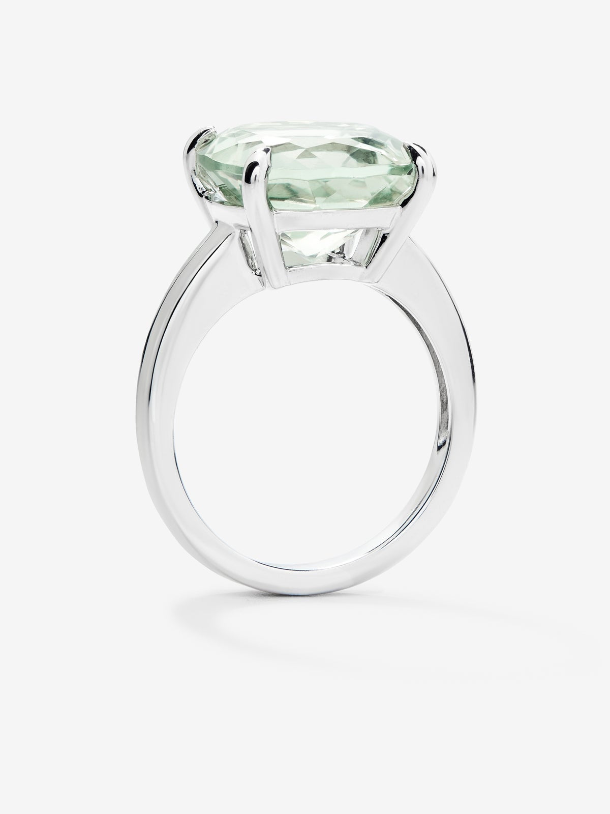 Anillo de plata 925 con amatista verde