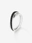 Anillo cruzado de plata 925 con espinelas