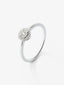 Anillo de oro blanco de 18kt con 29 diamantes 0,10 quilates