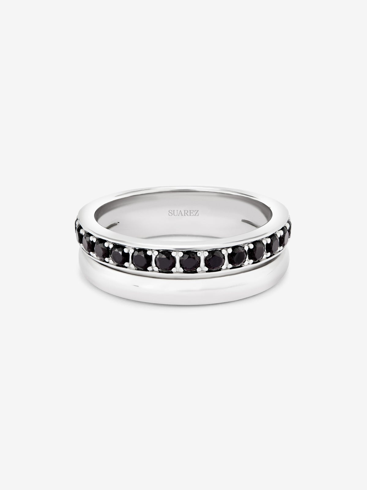 Anillo de plata 925 con 15 espinelas en talla brillante