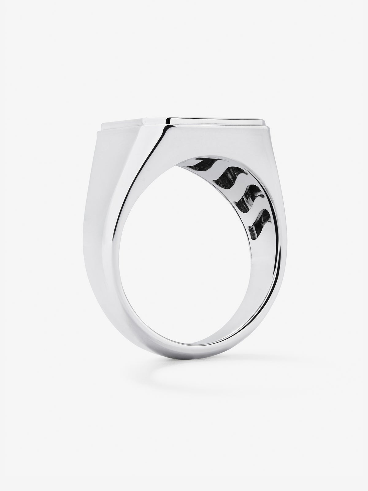 Anillo de sello grande de plata 925
