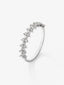 Anillo de oro blanco de 18K con 30 diamantes en talla brillante con un total de 0,38 cts