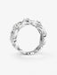 Anillo de oro blanco de 18K con 45 diamantes en talla brillante con un total de 1,05 cts