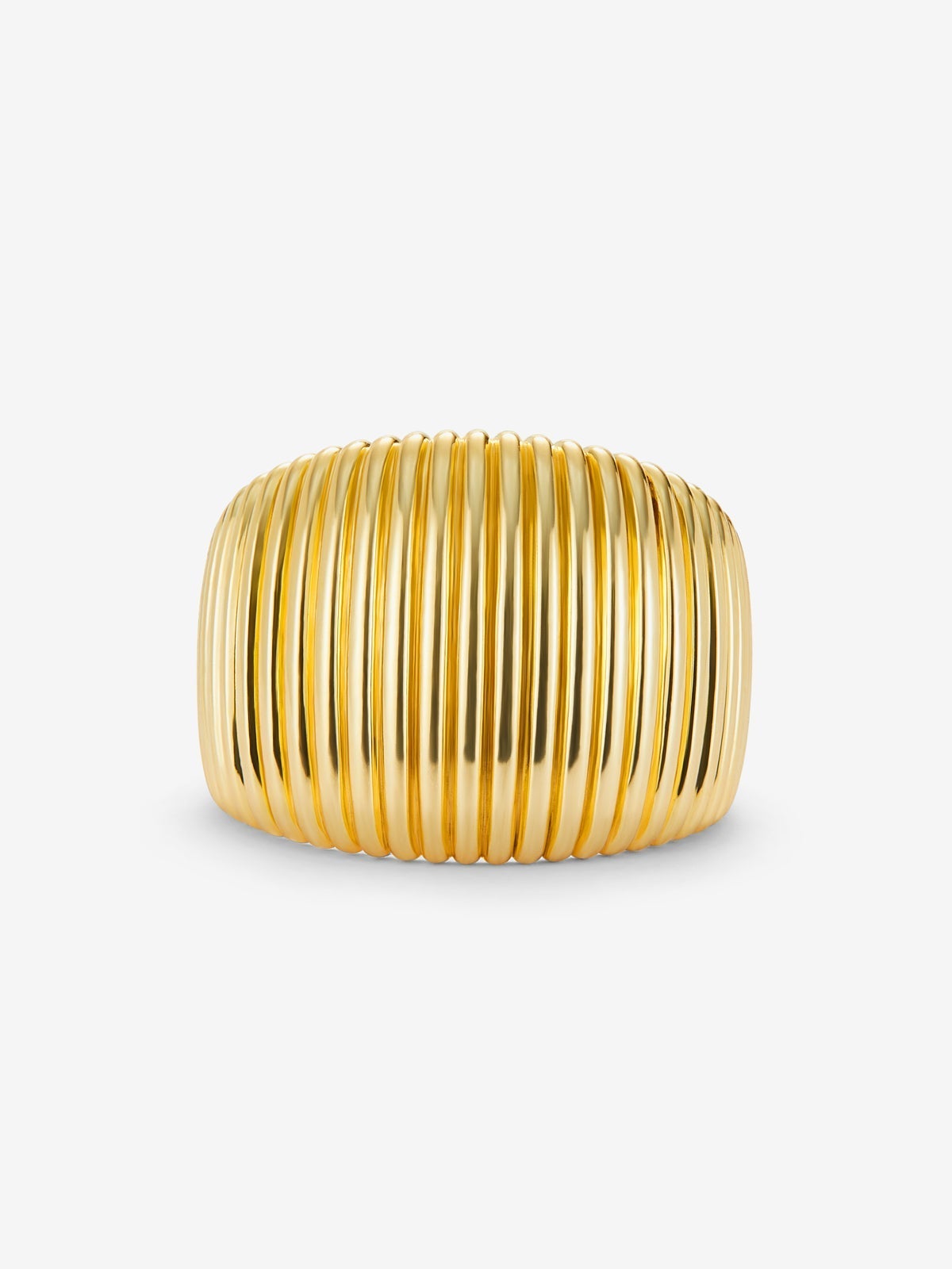 Anillo gallonado de oro amarillo de 18k