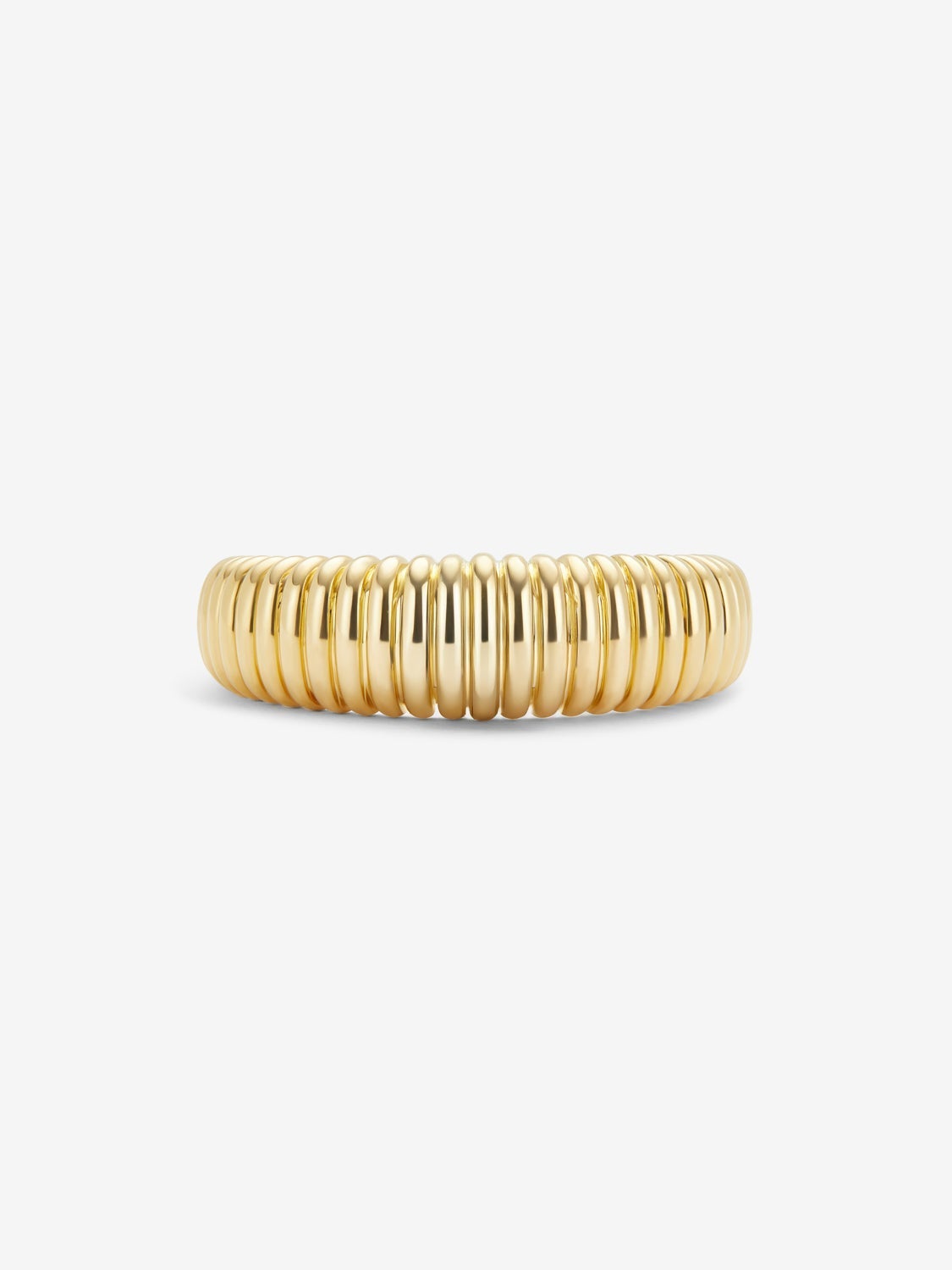 Anillo gallonado de oro amarillo de 18K