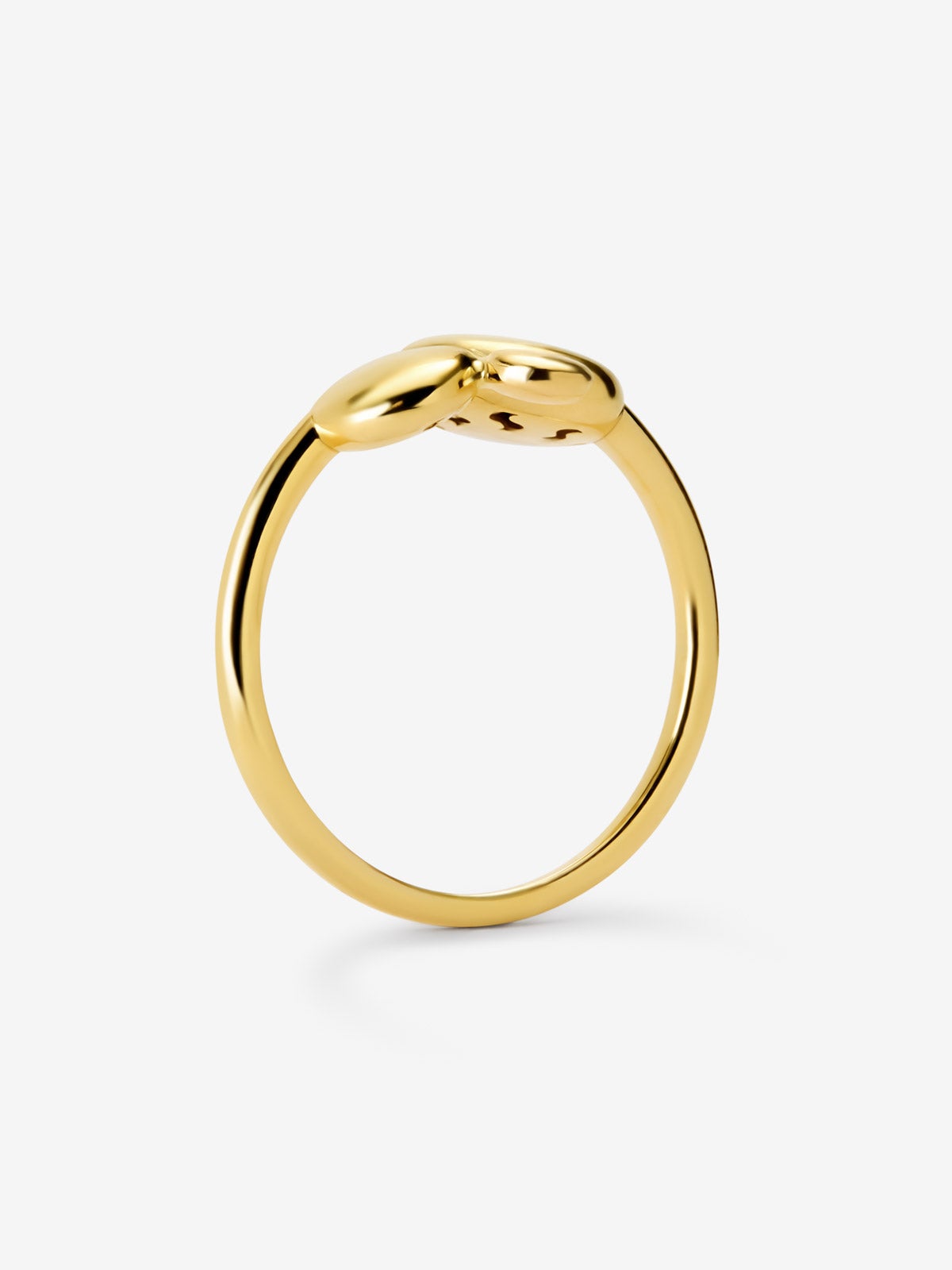 Anillo de oro amarillo de 18K con motivos de esferas