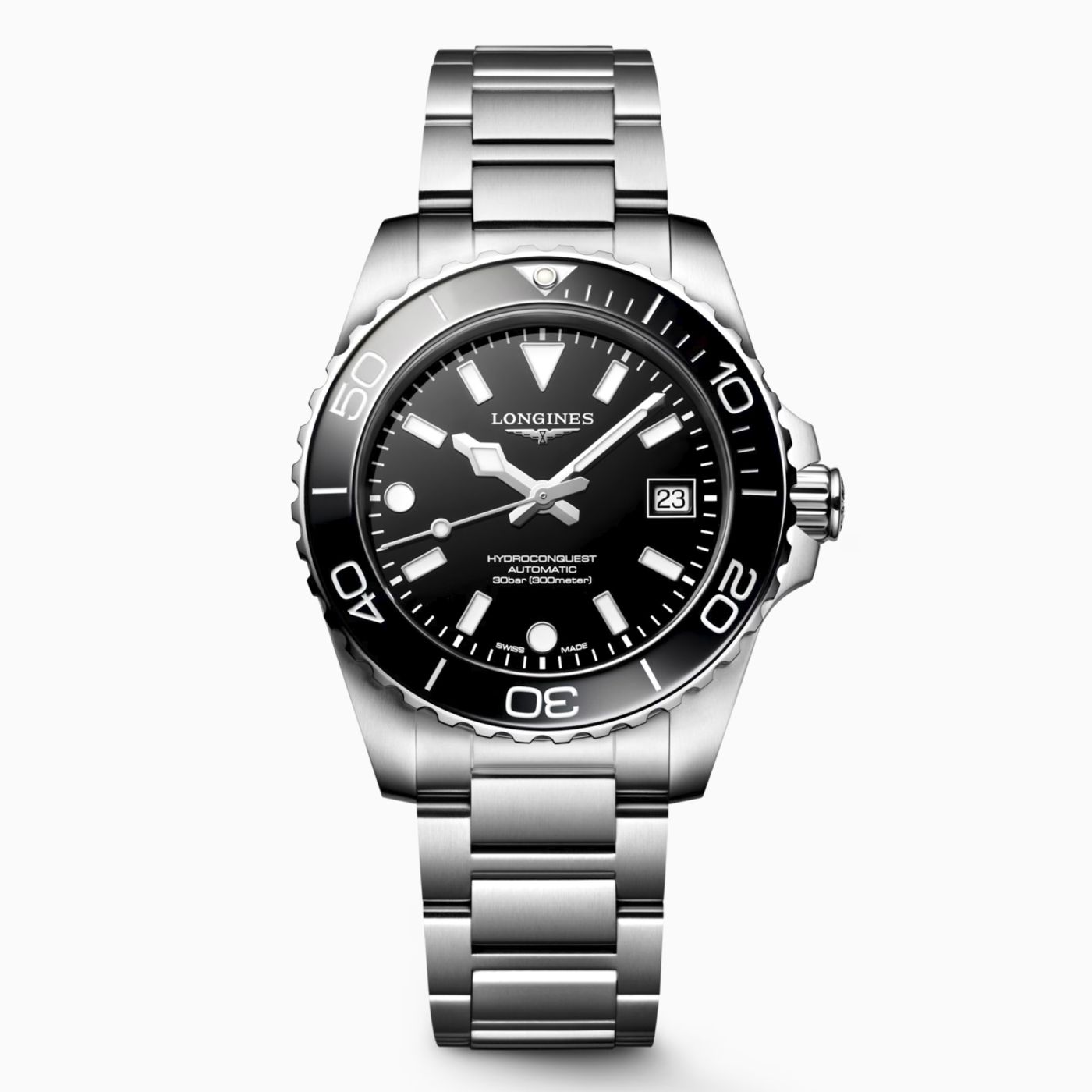 Reloj de hombre Longines L37424566 Hydro Conquest automático de acero