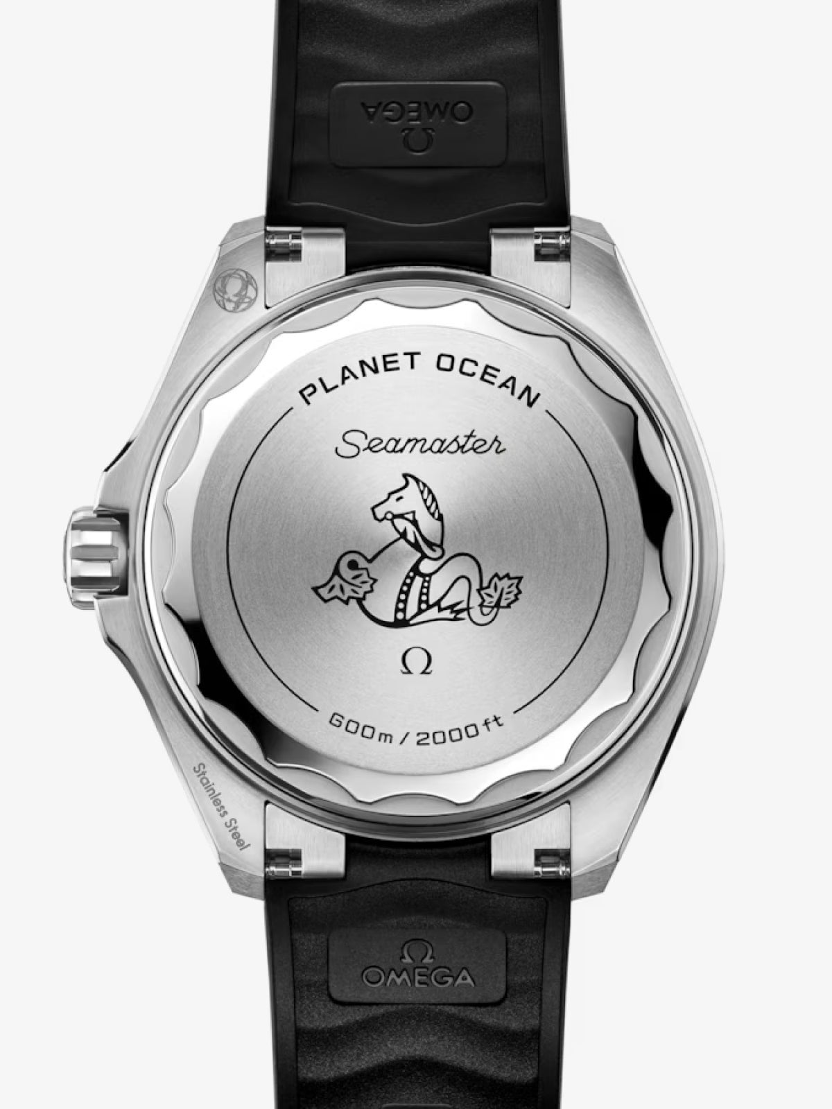 Seamaster Planet Ocean 600M 42 mm, acero con pulsera de caucho