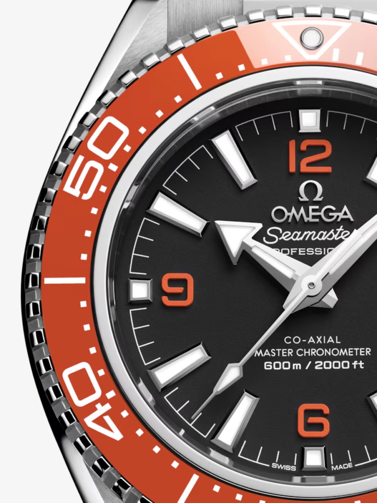 Seamaster Planet Ocean 600M 42 mm, acero con pulsera de caucho