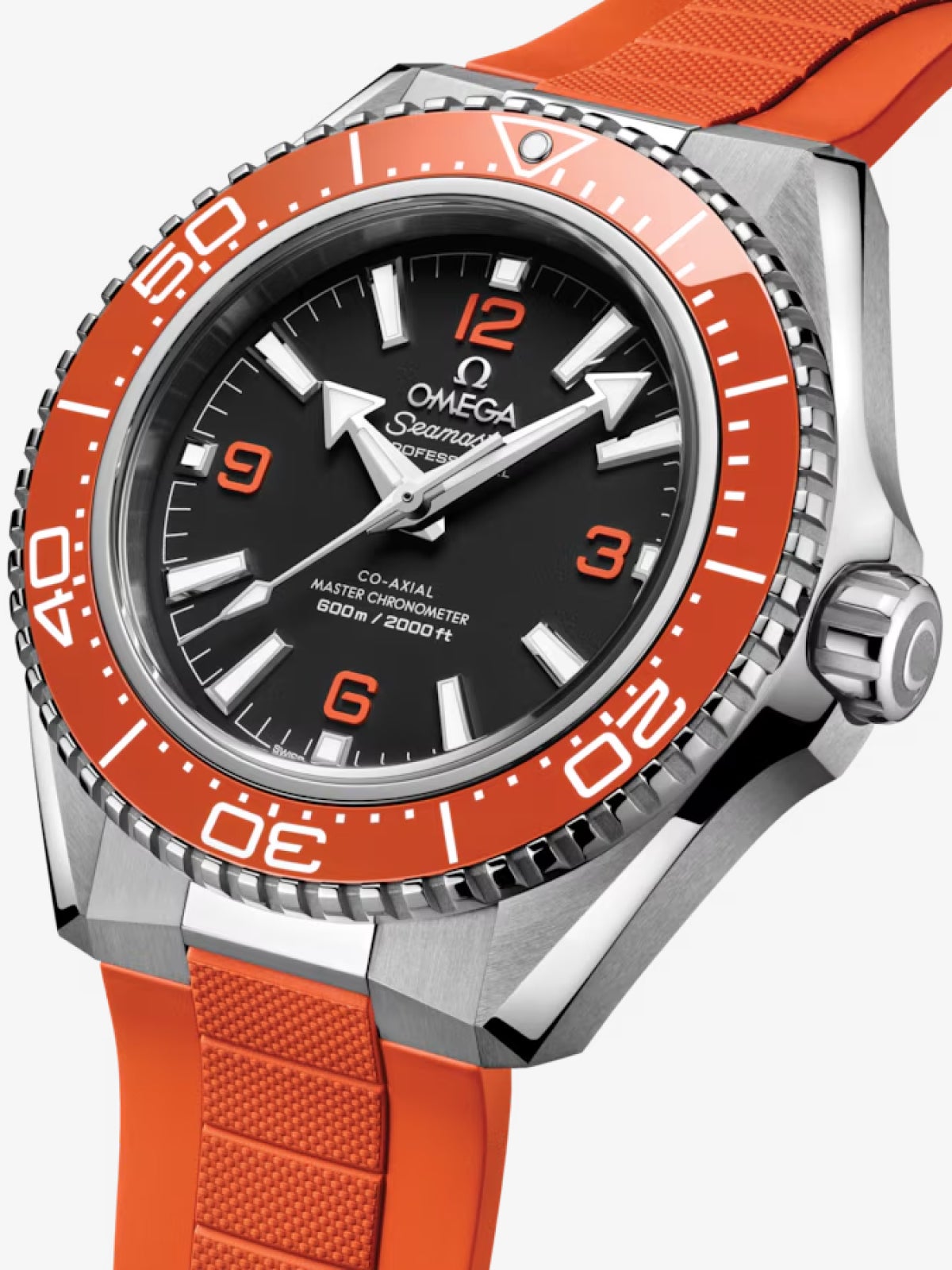 Seamaster Planet Ocean 600M 42 mm, acero con pulsera de caucho