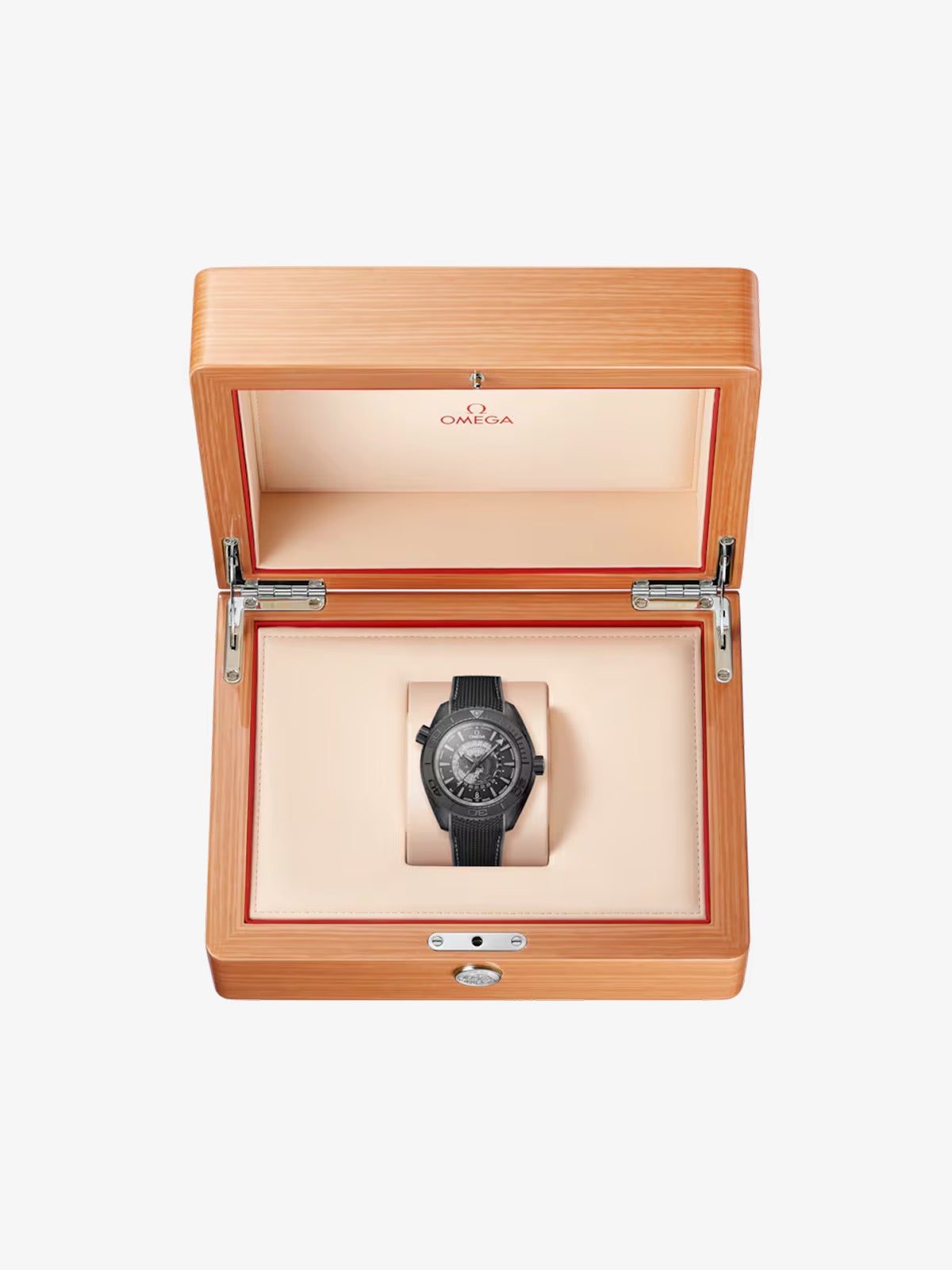 Seamaster Planet Ocean 600M - 45,5 mm, cerámica negra con pulsera de caucho