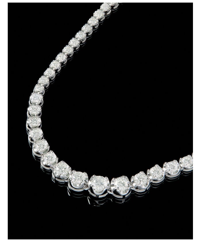 Collar de oro blanco de 18k con diamantes de 1,93cts | Suarez