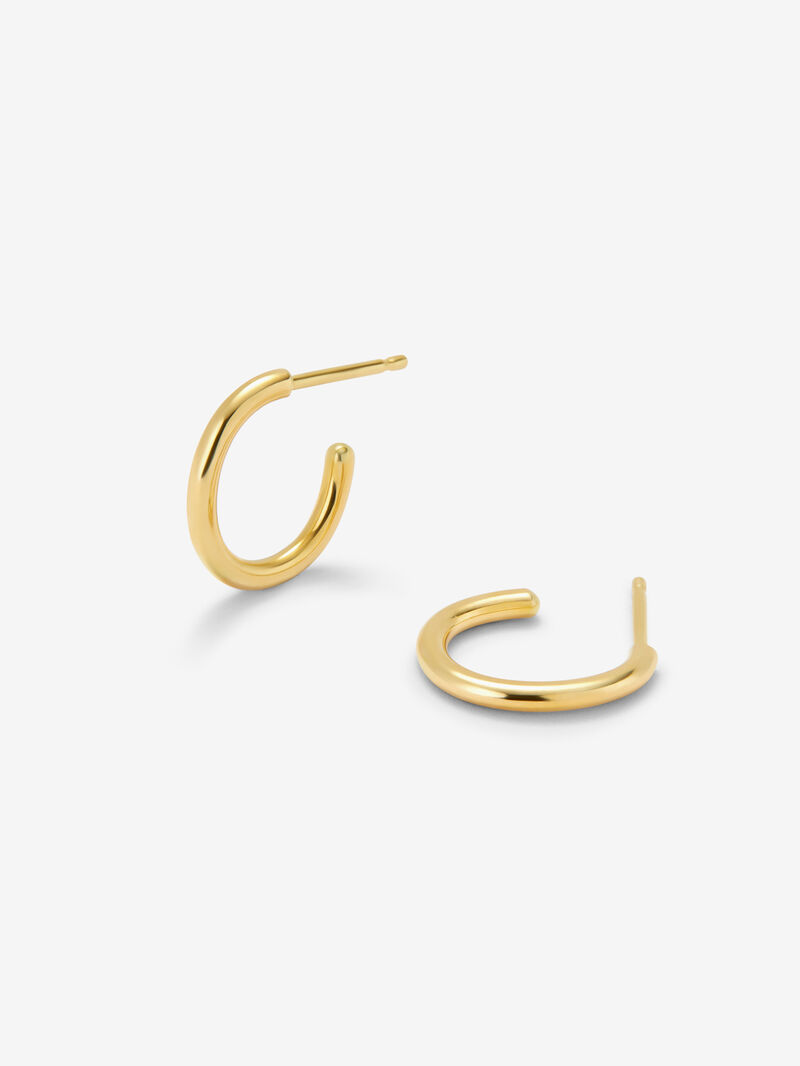 18K Yellow Gold Hoop Earrings image number 2