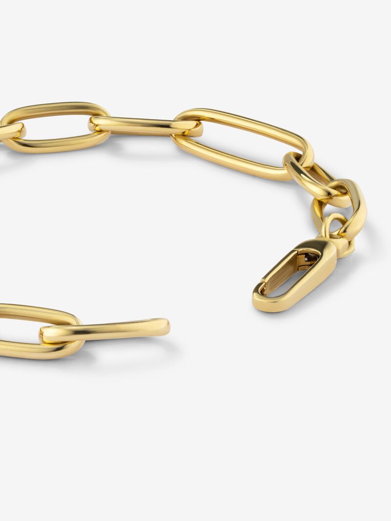 Medium link bracelet made of 18K yellow gold image number 3