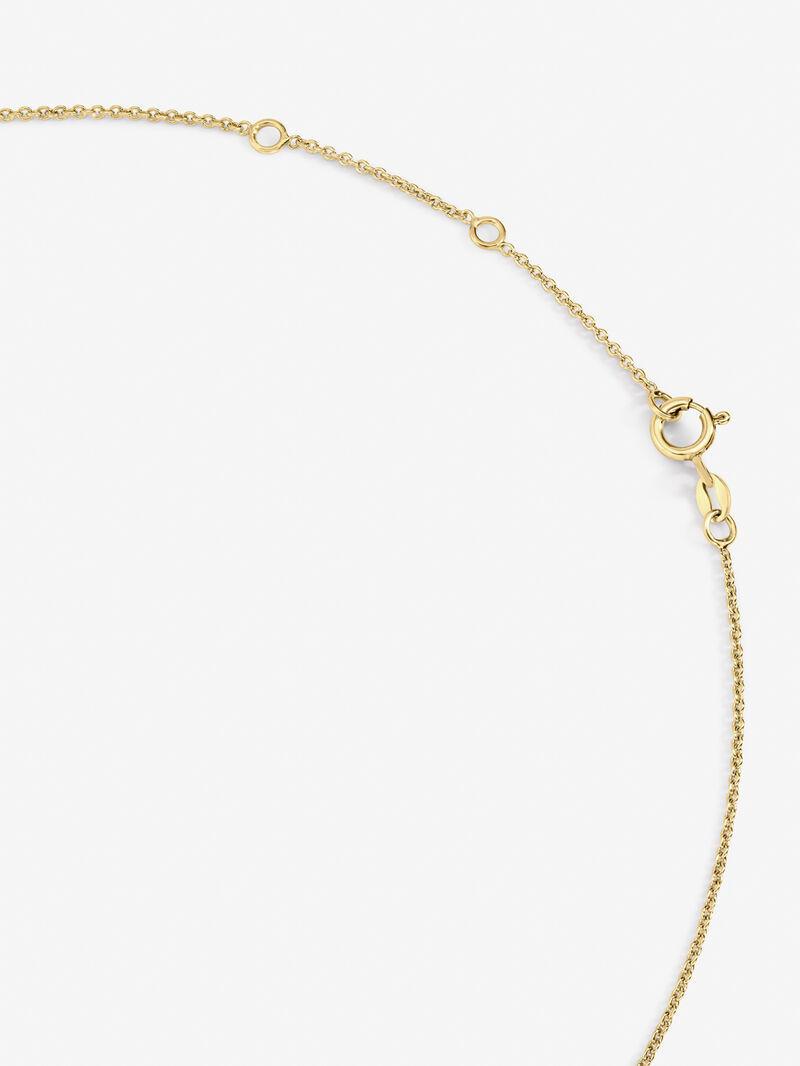 18K yellow gold pendant with letter C and 12 brilliant-cut diamonds with a total of 0.06 cts image number 4