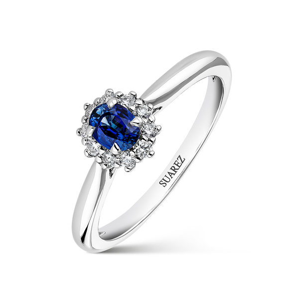 Big Three ring 0,66 carats blue sapphire, SO15029-Z/A628_V