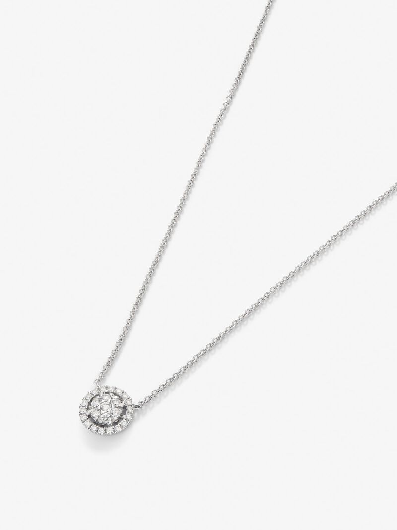 18K white gold pendant with 25 brilliant-cut diamonds with a total of 0.31 cts image number 2
